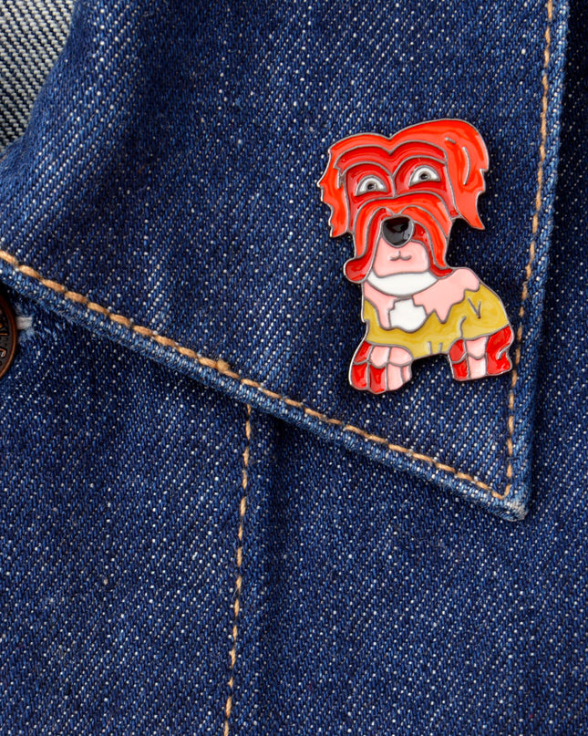 Red Dog Badge - Cute and Playful Accessory