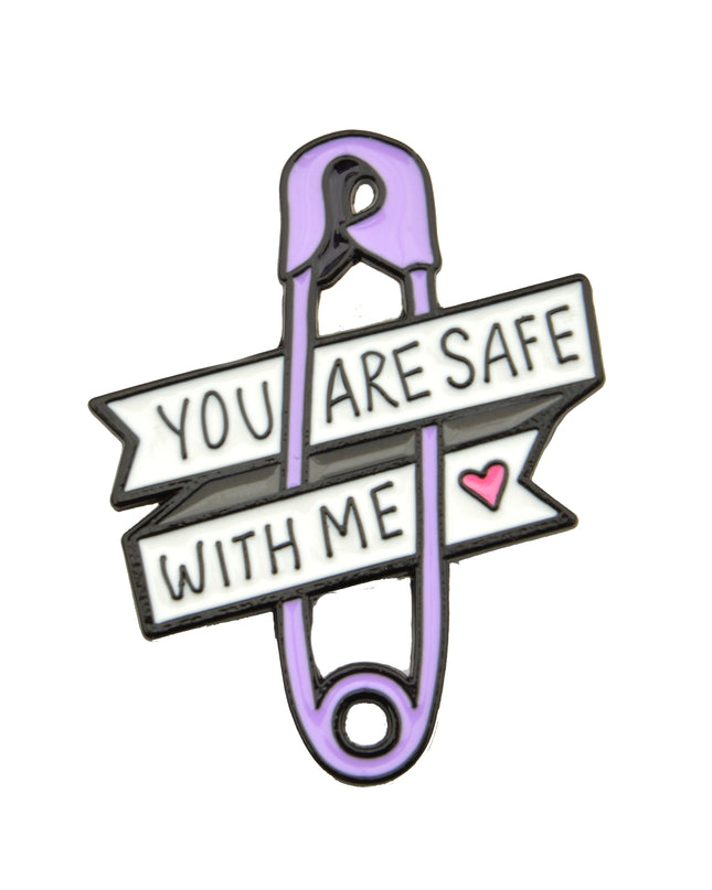 Safe With Me Pin