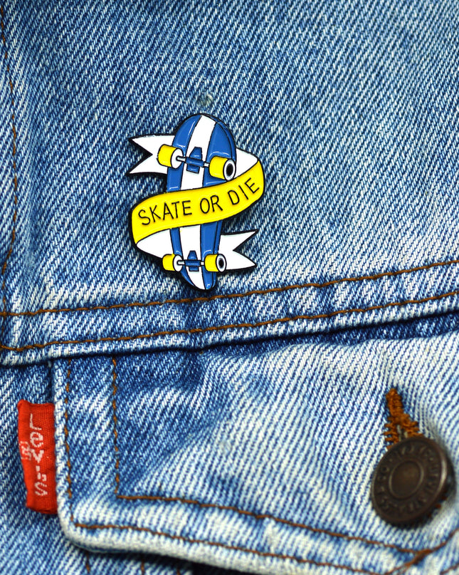 Skate or Die Enamel Pin