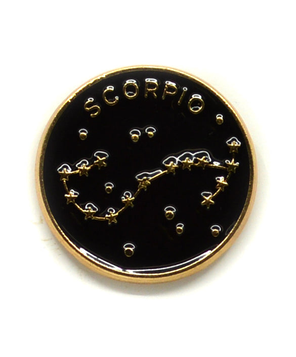 Scorpio Constellation Halloween and Valentine's Pin