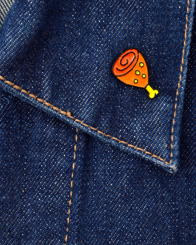 Grilled Meat Enamel Pin