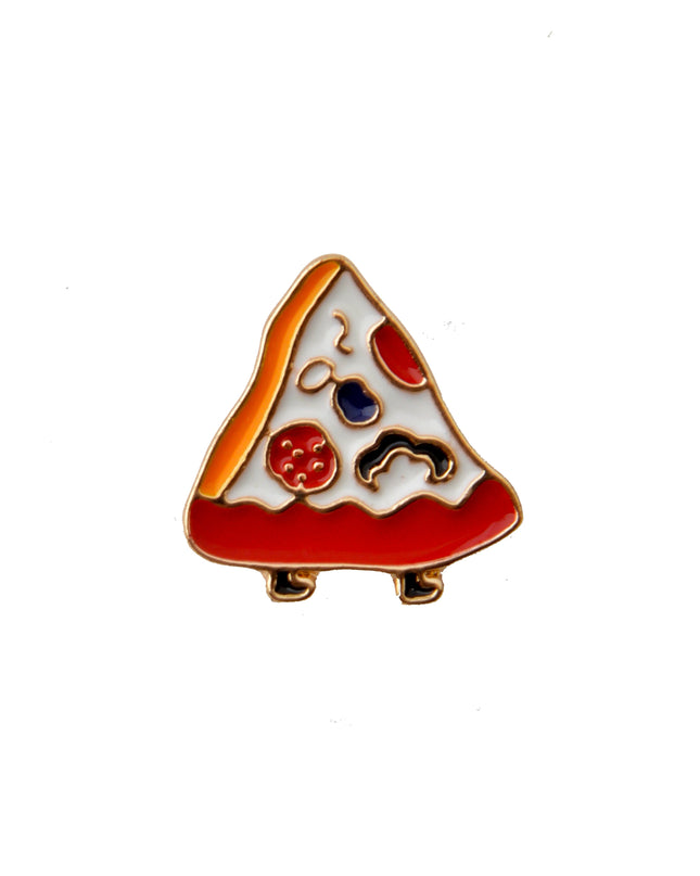 Running Pizza Enamel Pin