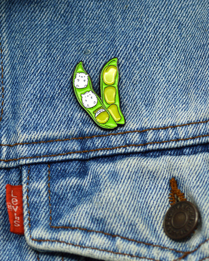 Soybean Hedgehogs Brooch