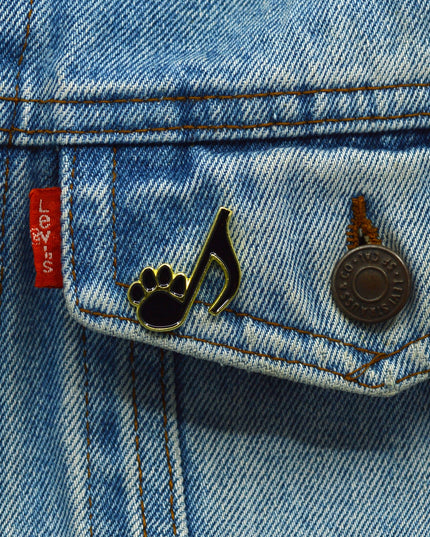 Paw Musical Note Pin