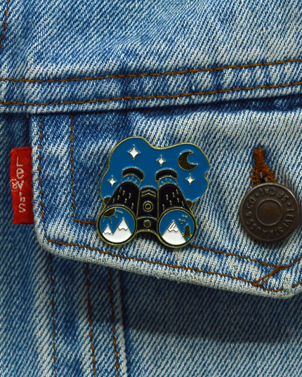 Telescope Enamel Pin