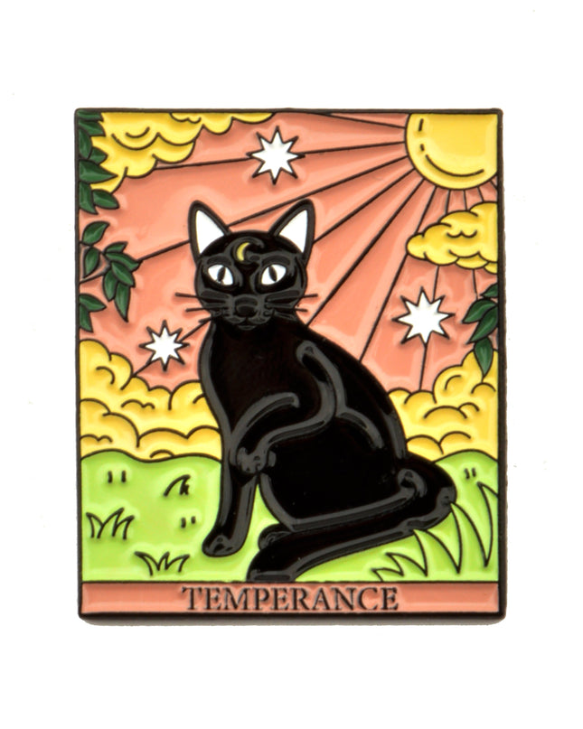 Cat Tarot Temperance Pin
