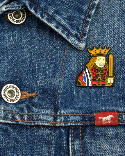 King Design Brooch for Halloween