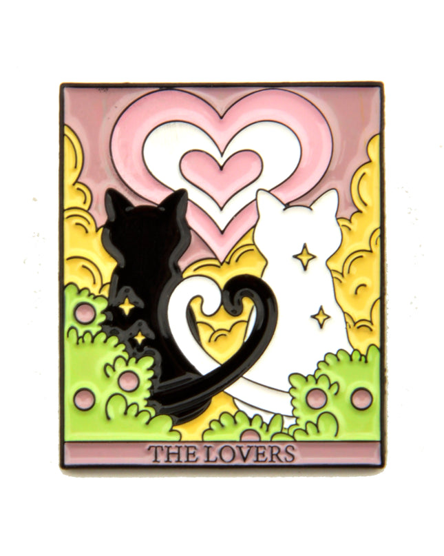 Cat Tarot The Lovers Pin