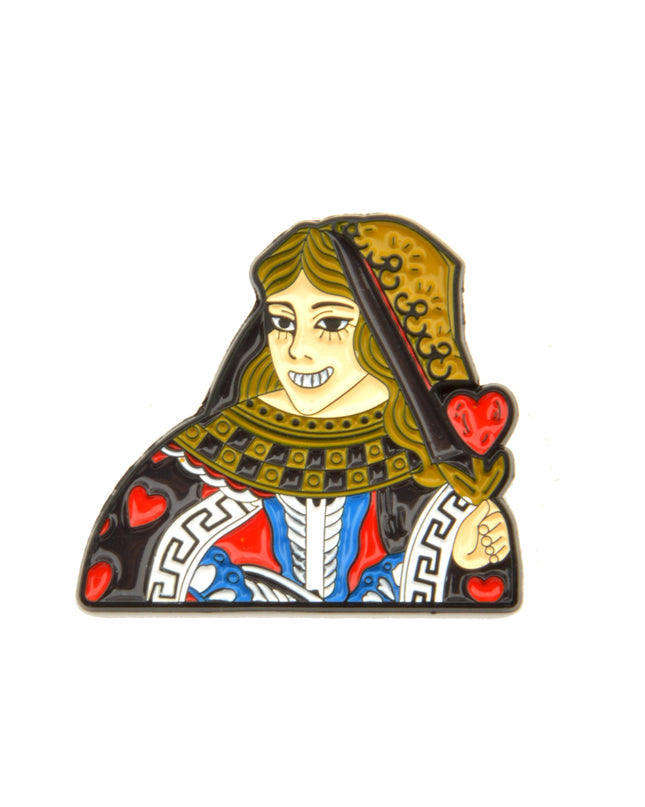 Queen of Hearts Brooch for Halloween