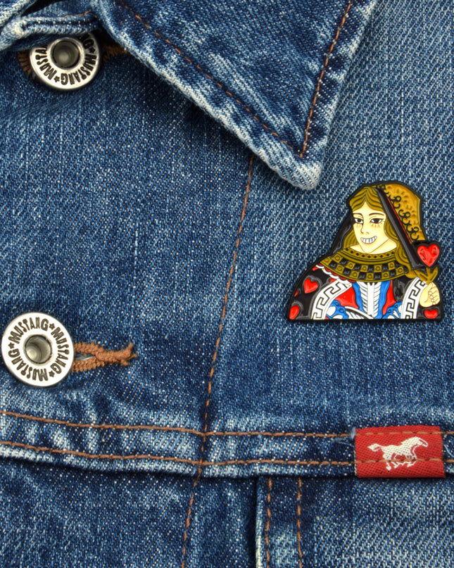 Queen of Hearts Brooch for Halloween