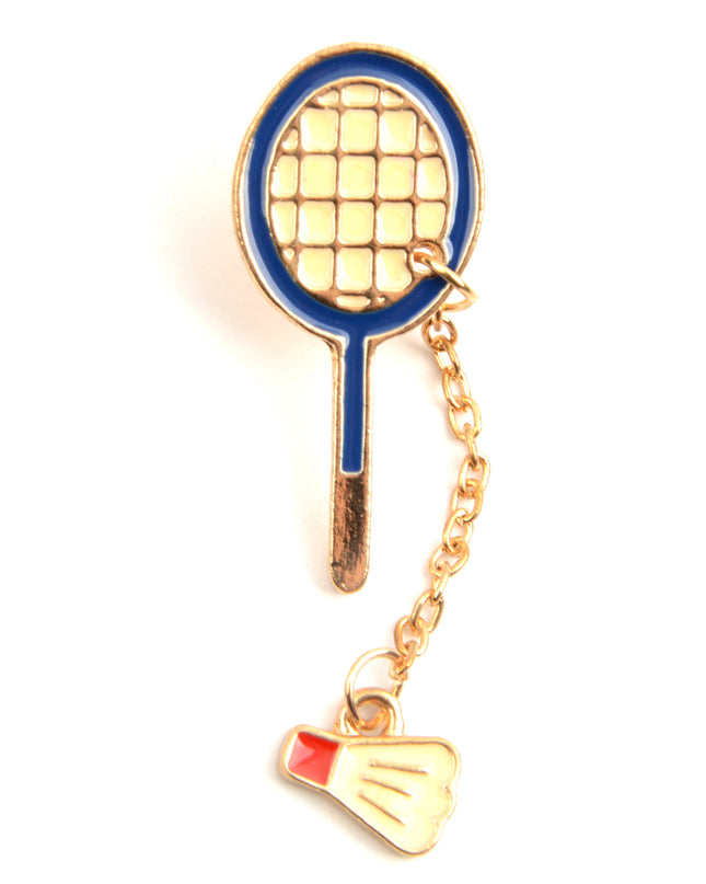 Badminton Easter Pin
