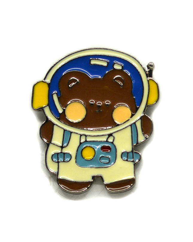 Space Bear Design Brooch