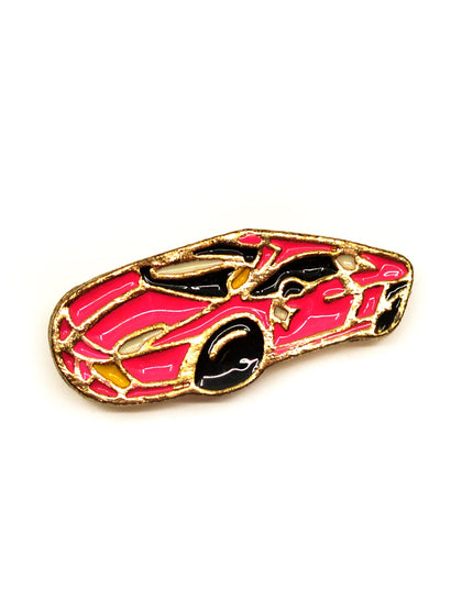 Racing Car Brooch - Sporty and Fun
