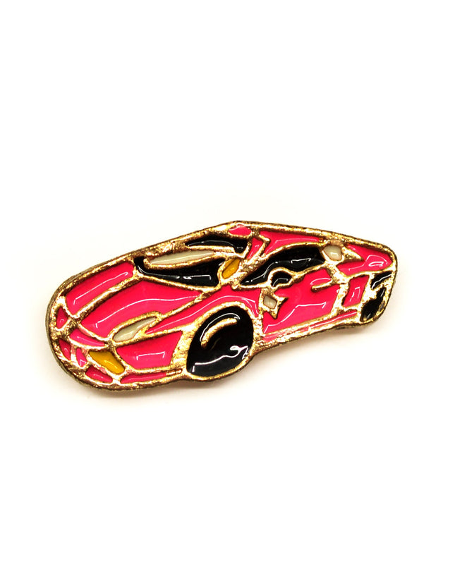 Racing Car Brooch - Sporty and Fun