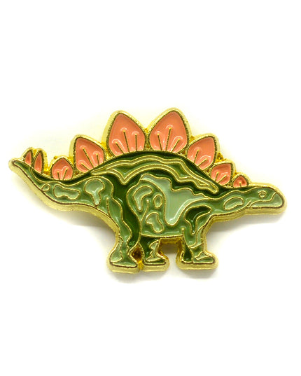 Green Stegosaurus Badge