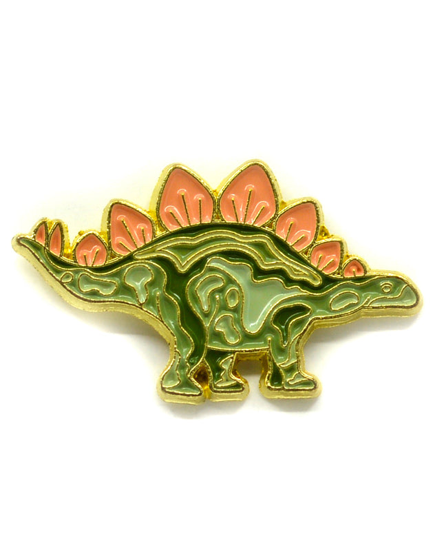 Green Stegosaurus Badge