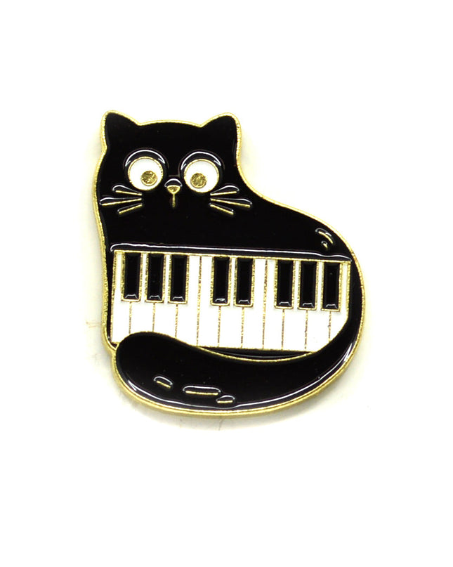 Pianist Cat Brooch