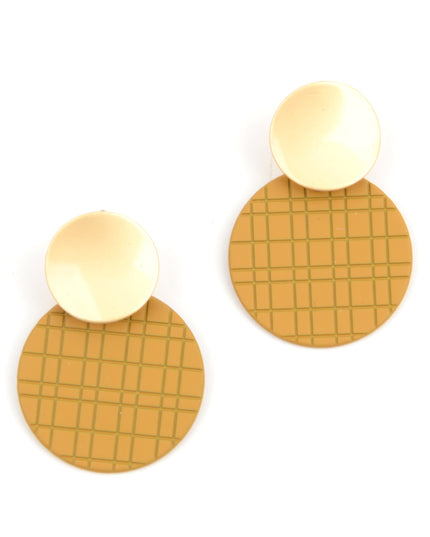 Brown Disc Earrings for Christmas & Halloween