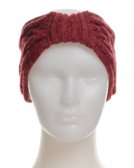 Burgundy Knitted Headband | Holiday Collection