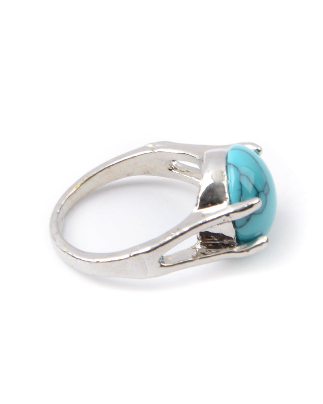 Blue Circle Boho Ring