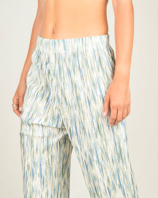Striped Crepe Pants