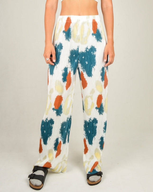 Crepe Pants - Speckled White | Soft Loungewear Choice