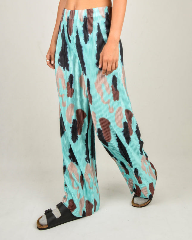 Crepe Pants - Speckled Turquoise | Comfortable for Home
