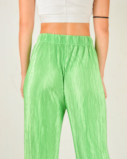 Green Crepe Pants