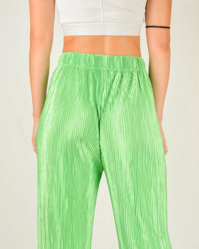 Green Crepe Pants