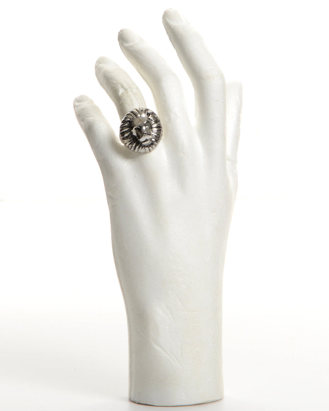 Chrome Lion Ring