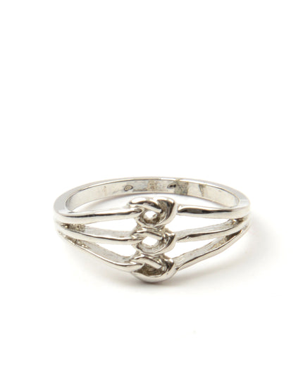Triple Knot Chrome Ring