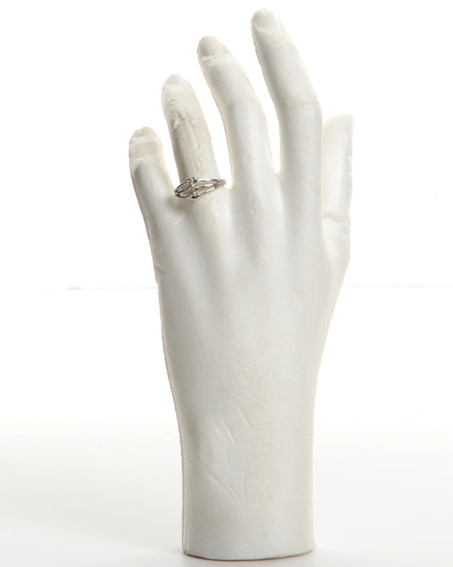 Triple Knot Chrome Ring