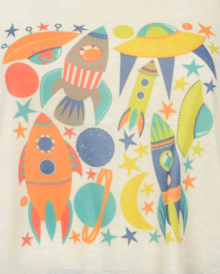 Unisex Rockets Graphic Loose Tank Top