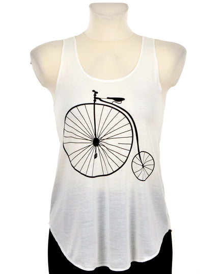 Unisex Bicycle Graphic Loose Tank Top