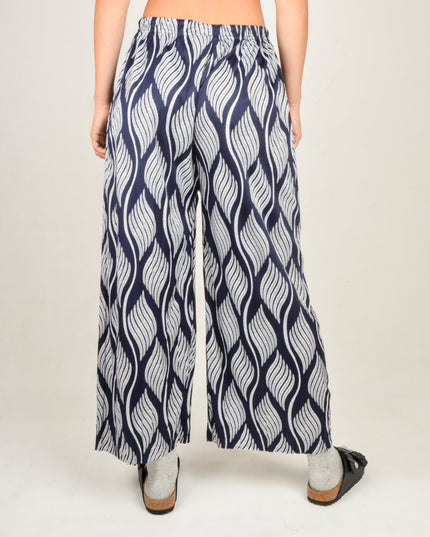 Dark Blue Leaf Pants
