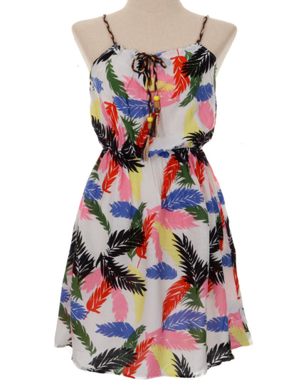Summer Dress - Leaf Pattern