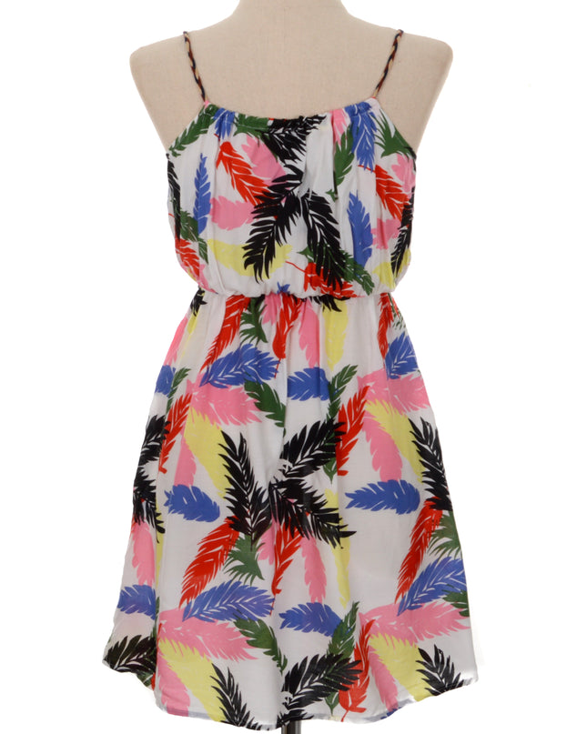 Summer Dress - Leaf Pattern