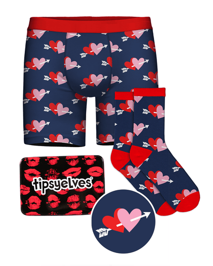 Men's Lovestruck Boxers & Socks Gift Set