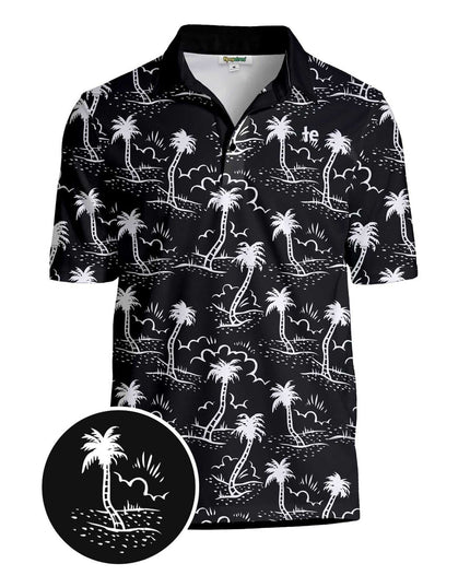 Men's Monochrome Moonlight Golf Polo