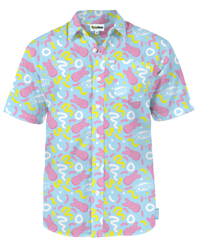 Men's PEEPS® Sugar Me Squiggled Button Down Shirt