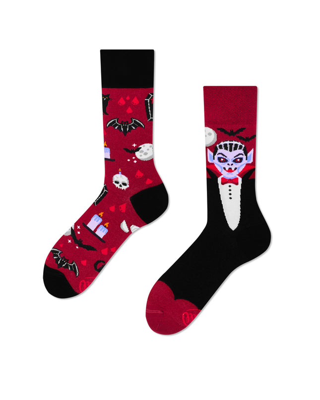 Bloody Drakula Halloween Fun Socks for Everyone