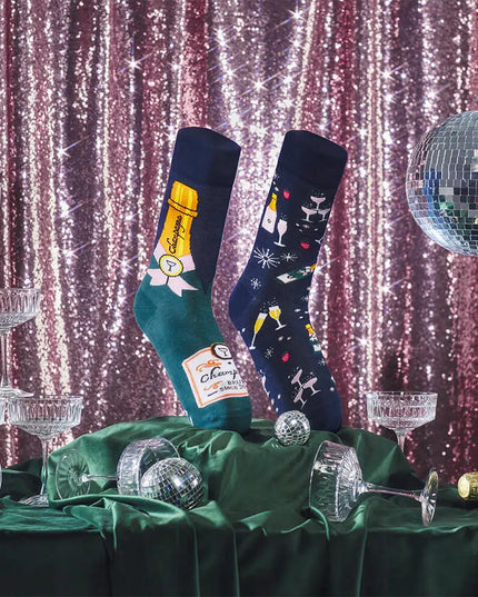 Many Mornings Zokni - Champagne Shower Fun Socks
