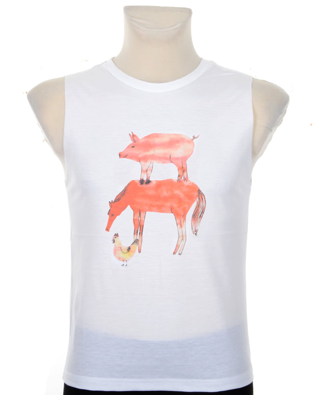 Unisex Farm Life Graphic Tank Top