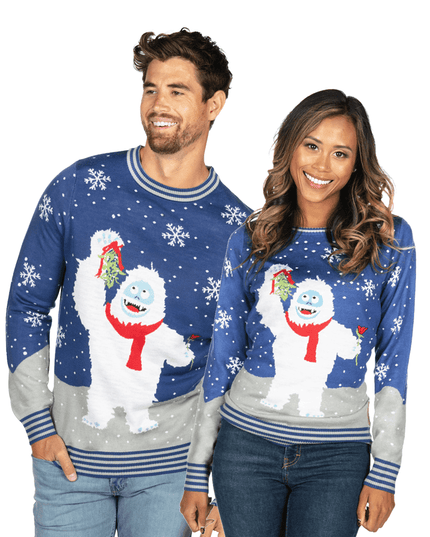 Matching Romantic Bumble Couples Ugly Christmas Sweater