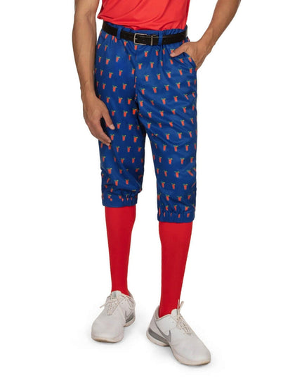 Men's Bloody Mary Golf Knickers with Red Golf Socks