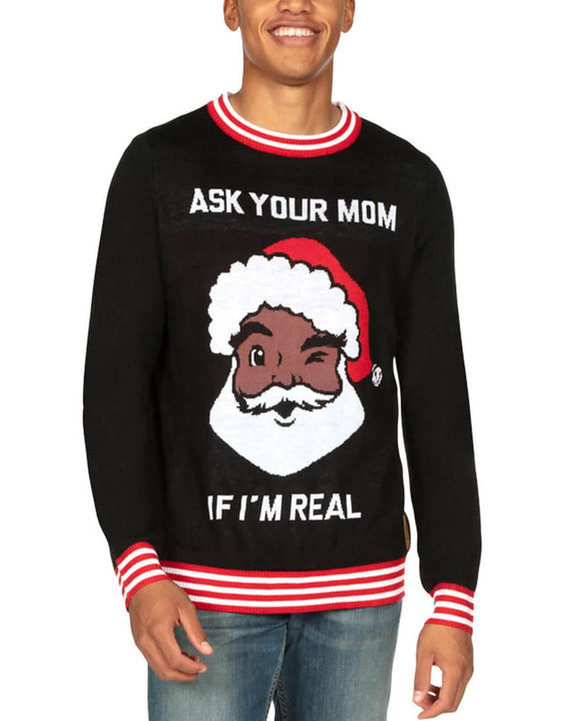 Men's Ask Your Mom Ugly Christmas Sweater