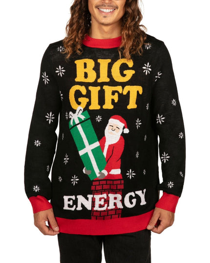 Men's Big Gift Energy Ugly Christmas Sweater