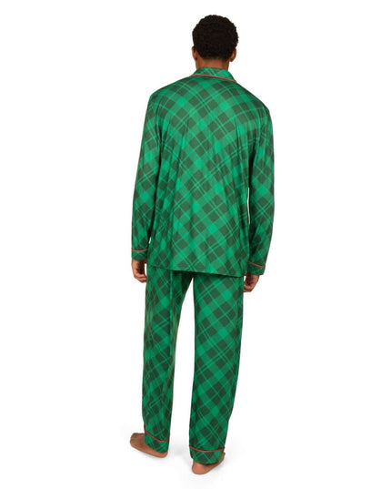 Men's Green Plaid Pajama Set