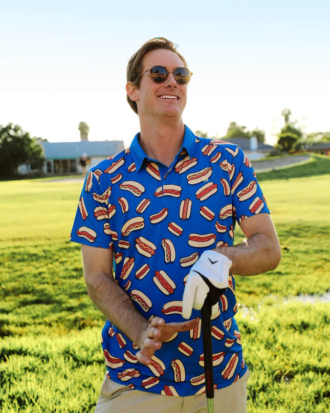 Men's Hot Dog Golf Polo