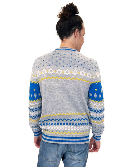 Men's Reversible Sequin Hanukkah Sweater